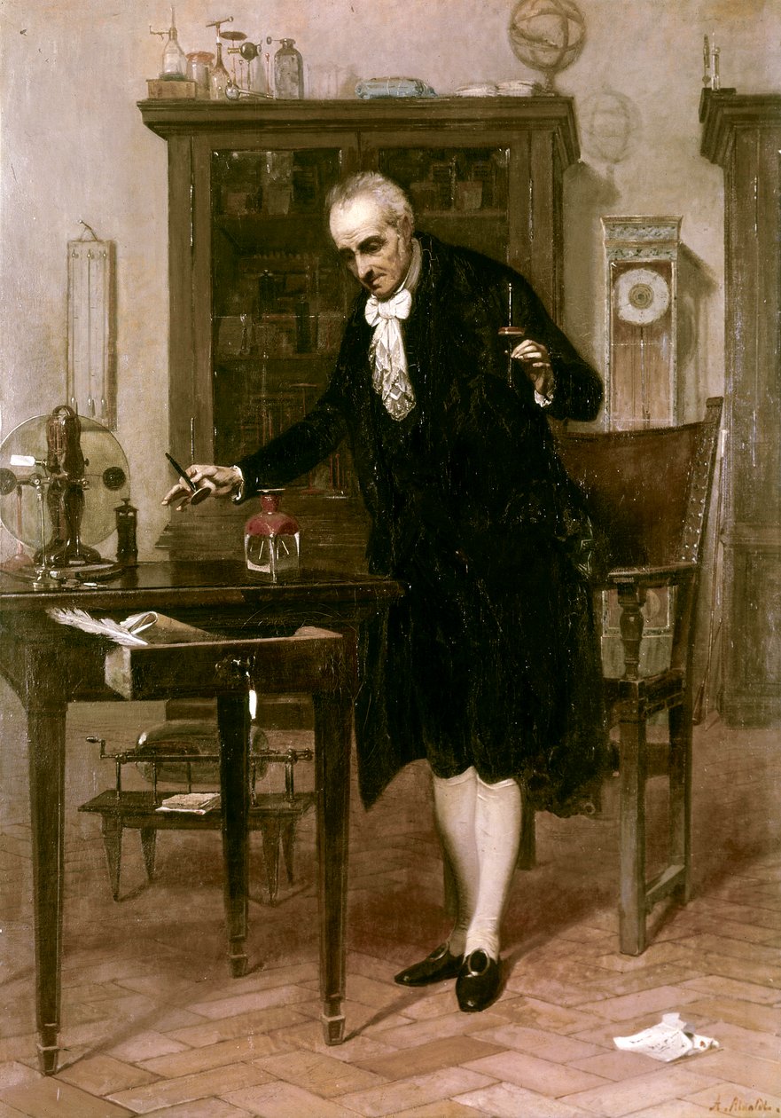 Volta w swoim laboratorium autorstwa Alessandro Rinaldi