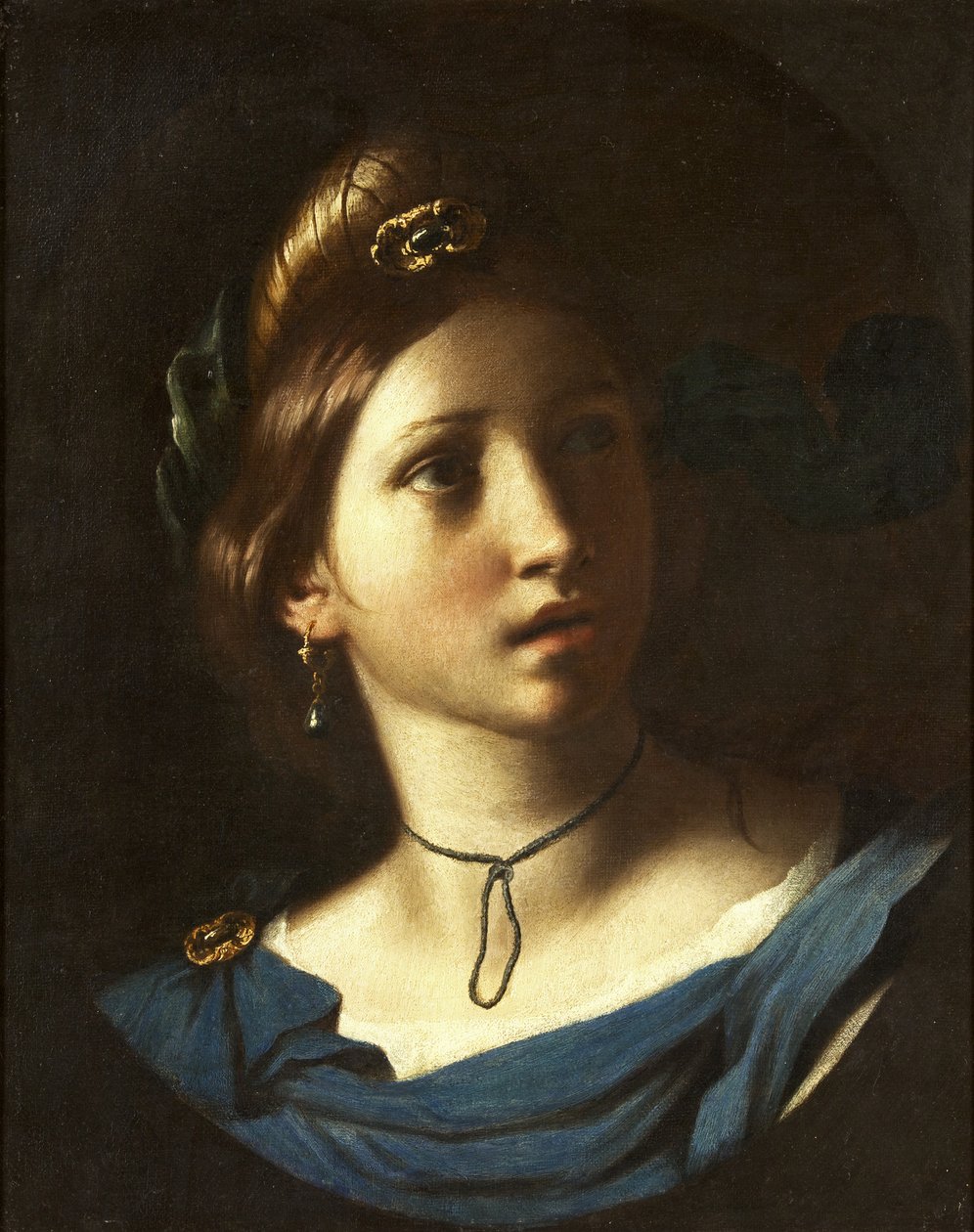 Portret młodej kobiety, ok. 1620 (olej na płótnie) autorstwa Alessandro Turchi