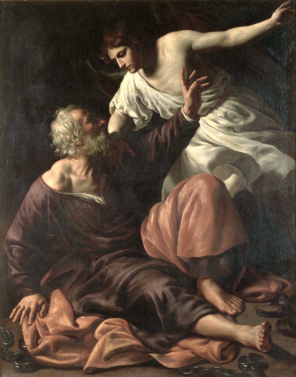 Wyzwolenie św. Piotra autorstwa Alessandro Turchi