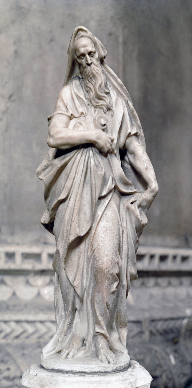 Prorok Zachariasz (rzeźba z marmuru) autorstwa Alessandro Vittoria