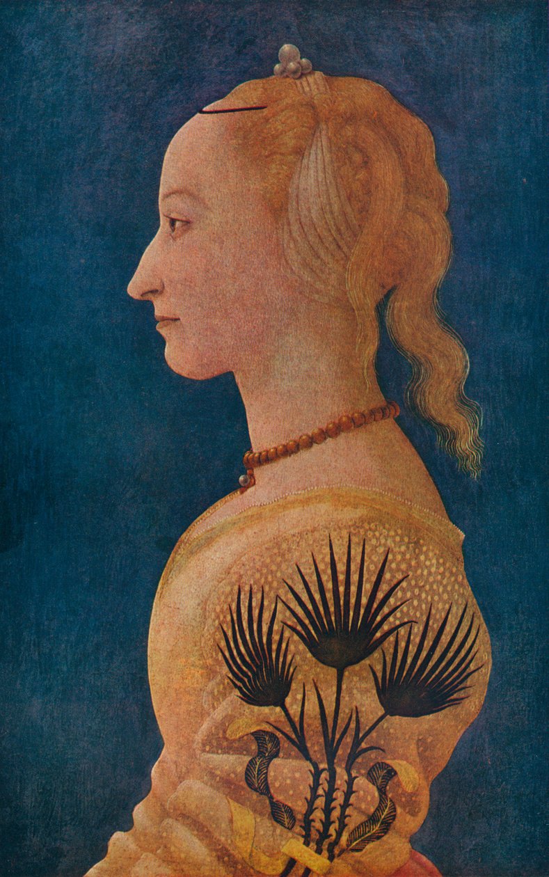 Portret damy, c1465 autorstwa Alesso Baldovinetti
