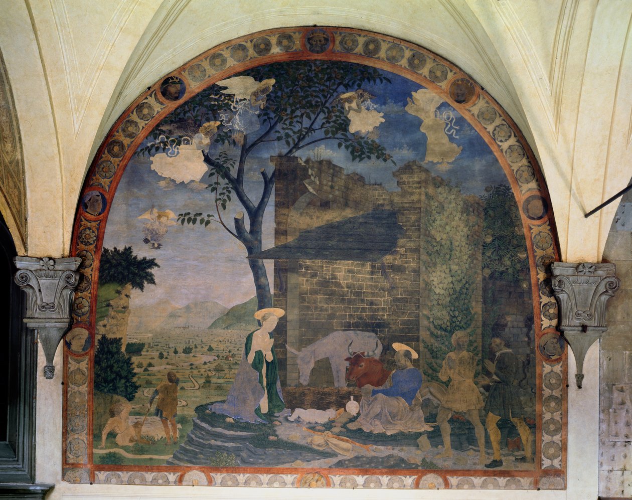 Narodzenia Pańskiego, 1460-62 autorstwa Alesso Baldovinetti