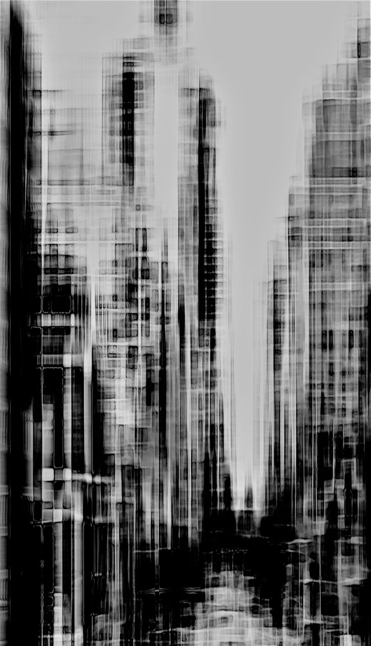 Miasto, 2020 (media mieszane) autorstwa Alex Caminker