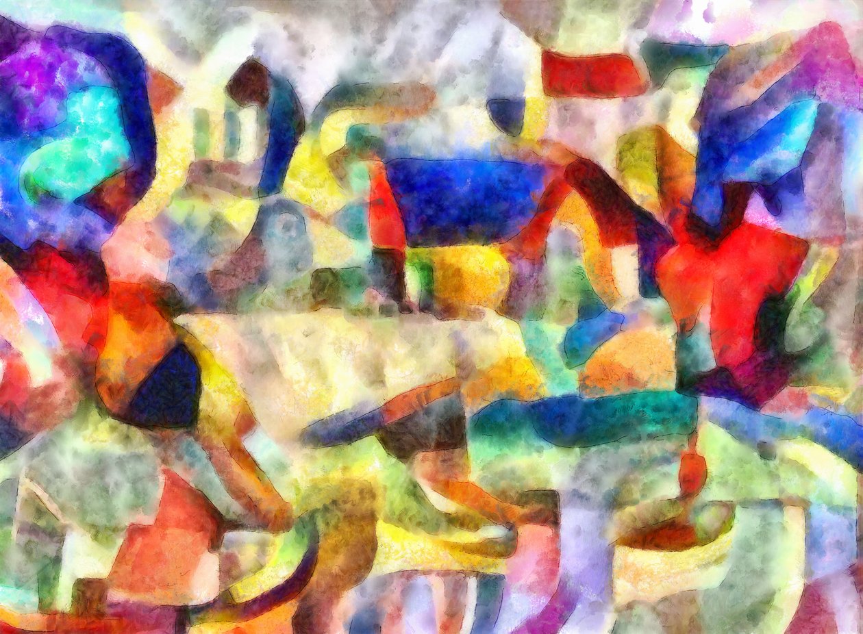 Krajobraz, 2017, (media mieszane) autorstwa Alex Caminker