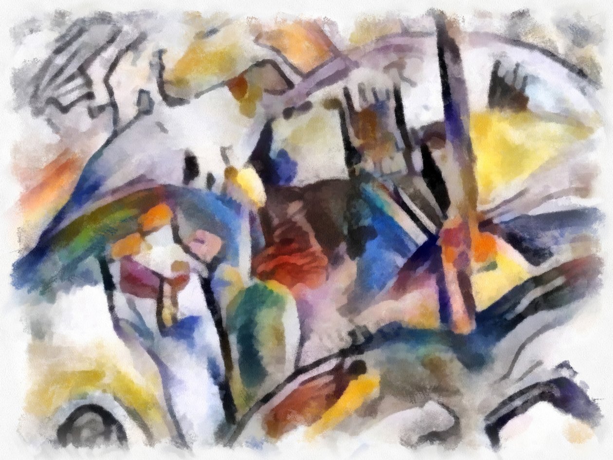 Krajobraz z budynkami,2016, autorstwa Alex Caminker