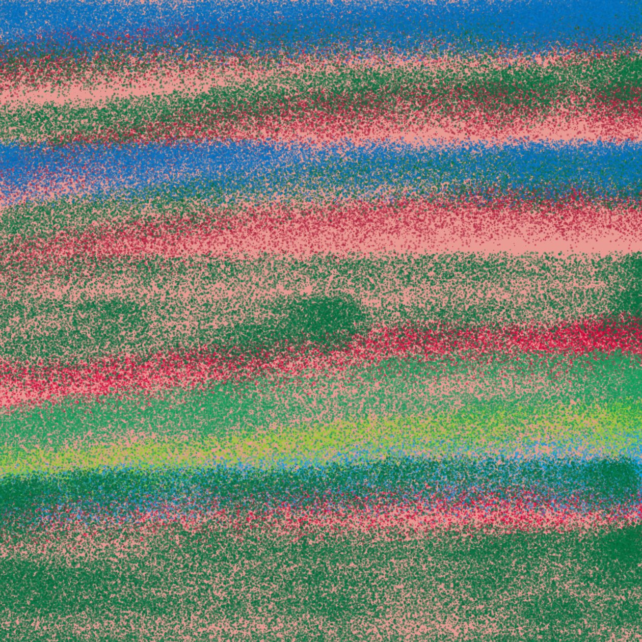 Łąka, 2015, (media mieszane) autorstwa Alex Caminker