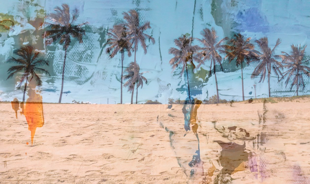 Piasek,2019,(media mieszane) autorstwa Alex Caminker