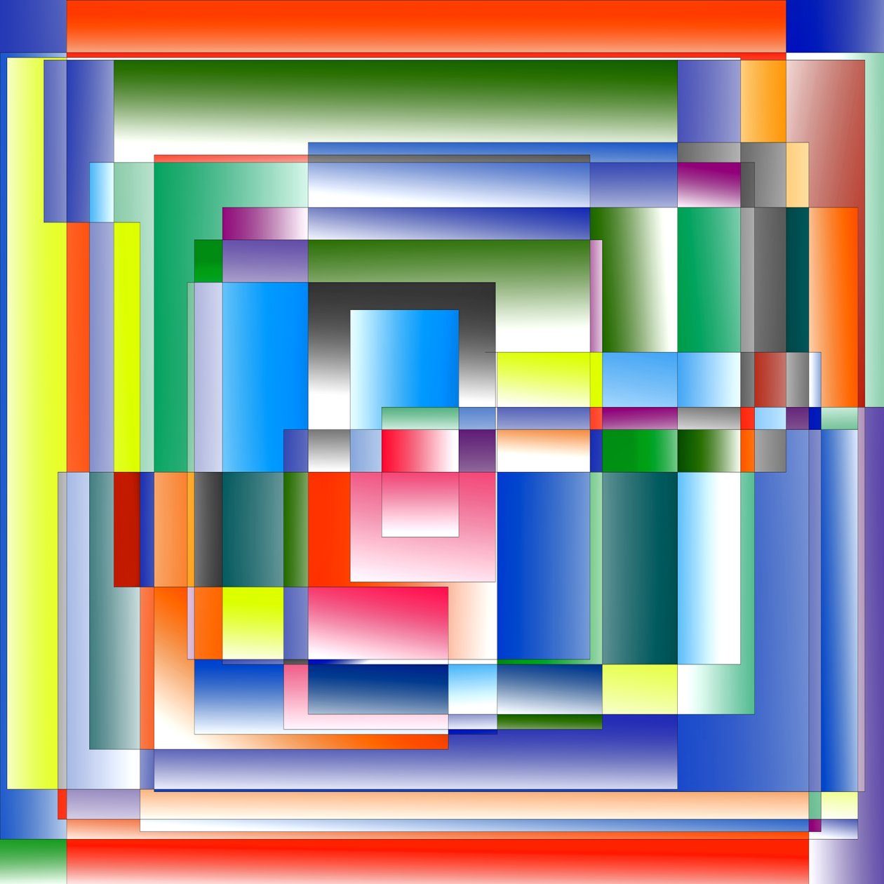 pejzaż miejski,2019,(gradient) autorstwa Alex Caminker