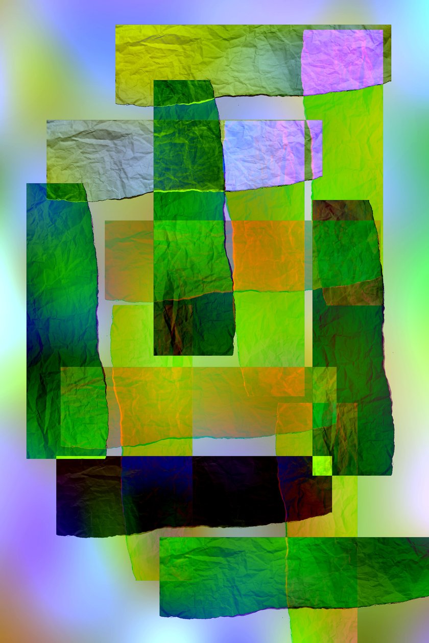 etiuda #8,2019, (media mieszane) autorstwa Alex Caminker