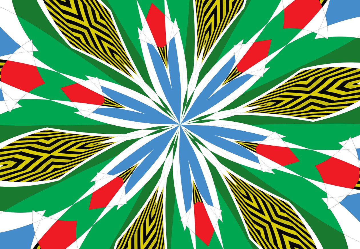 kwiaty #17,2019, (media mieszane) autorstwa Alex Caminker
