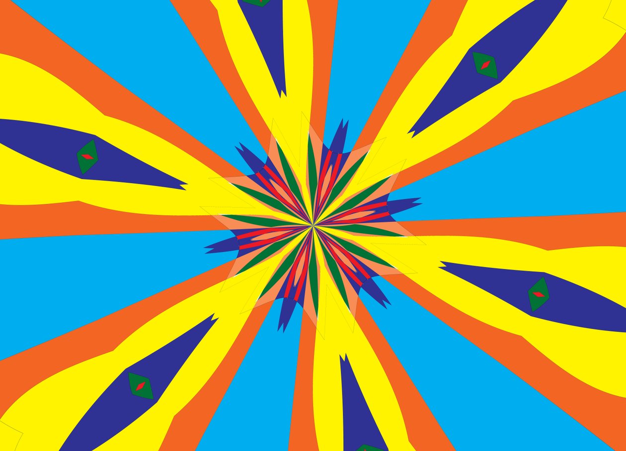 kwiaty #28,2019, (media mieszane) autorstwa Alex Caminker