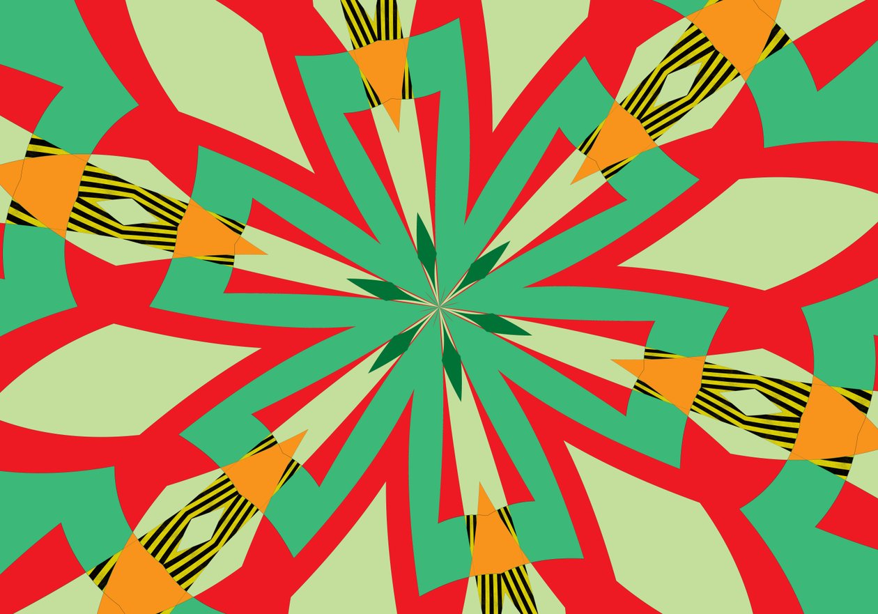 kwiaty #29,2019, (media mieszane) autorstwa Alex Caminker