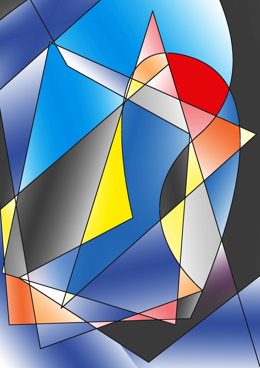 gitara,2019,(gradient) autorstwa Alex Caminker