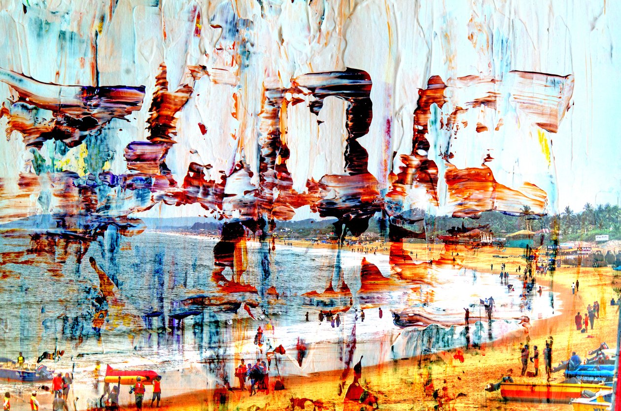na zatoce,2019,(media mieszane) autorstwa Alex Caminker