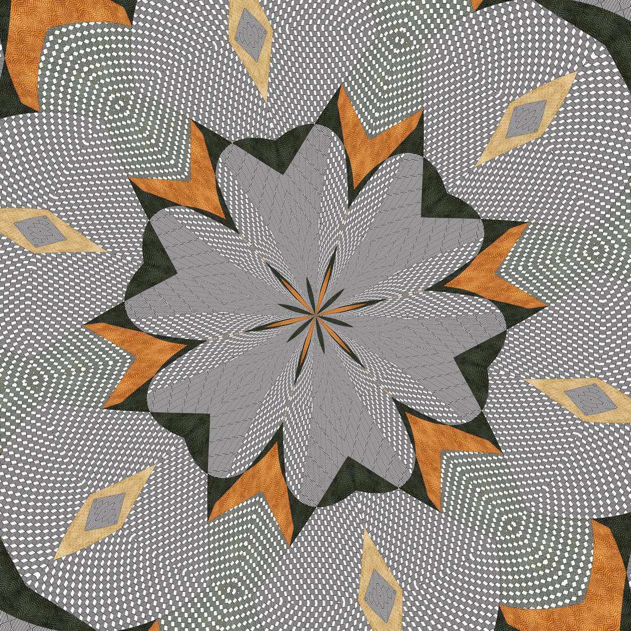 ozdoba #70,2019, (media mieszane) autorstwa Alex Caminker