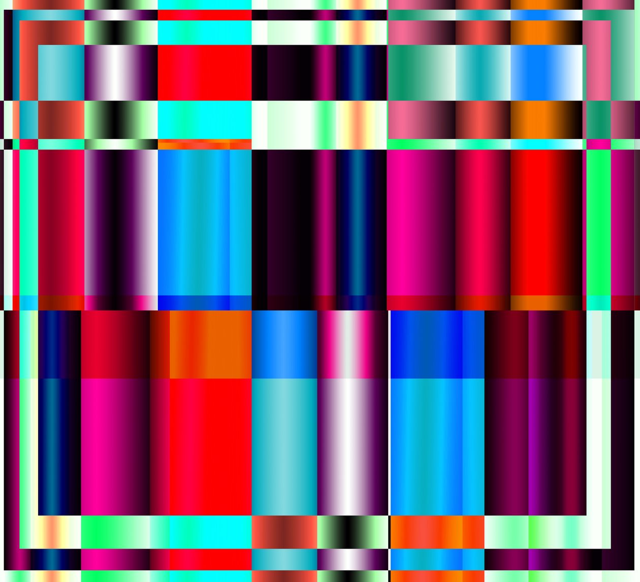 radio (czerwony),2017,(gradient) autorstwa Alex Caminker