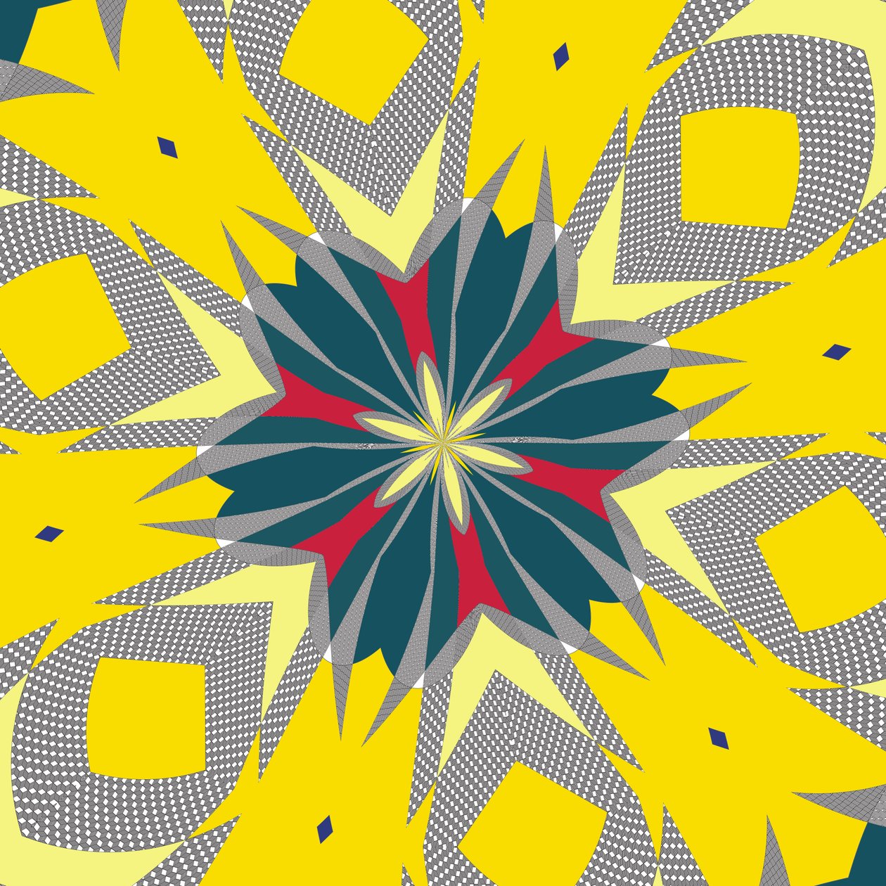 symetria #12,2019,(media mieszane) autorstwa Alex Caminker