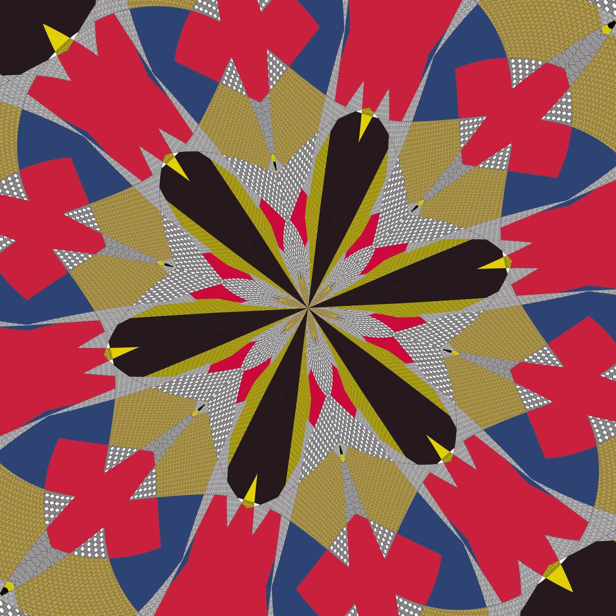 symetria #16,2019, (media mieszane) autorstwa Alex Caminker