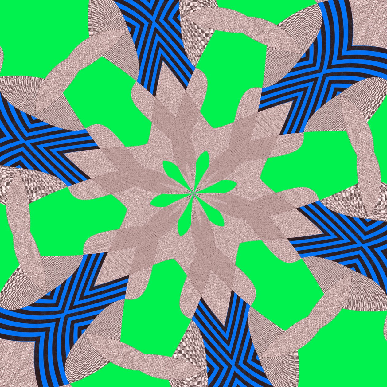 symetria #51,2019,(media mieszane) autorstwa Alex Caminker