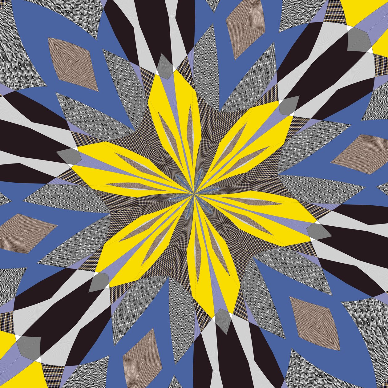 symetria #55,2019, (media mieszane) autorstwa Alex Caminker