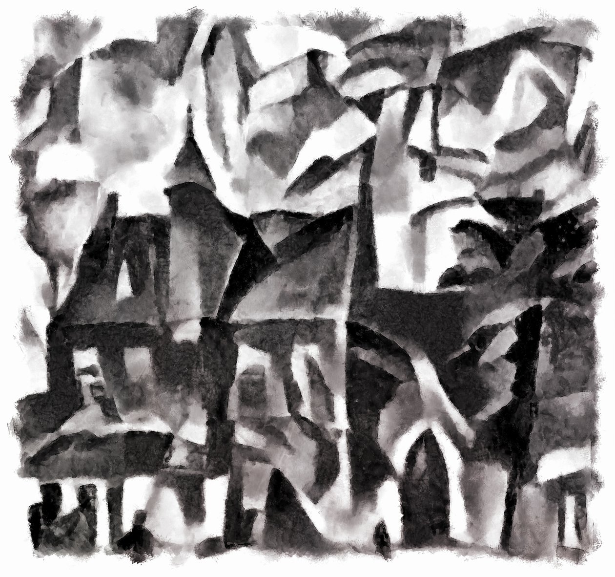 widok (czarny) #3,2016, autorstwa Alex Caminker