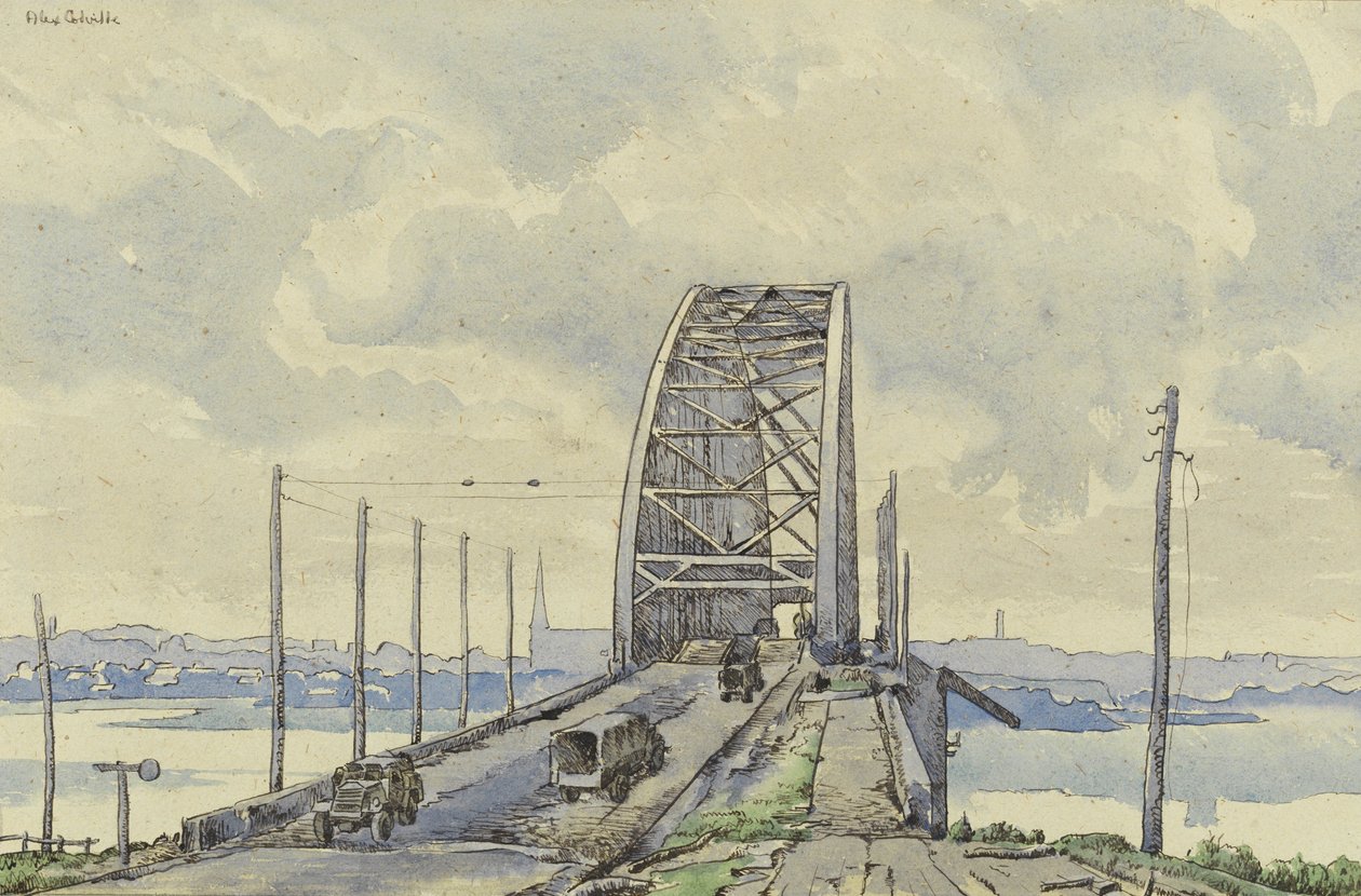 Most Nijmegen, Holandia autorstwa Alex Colville