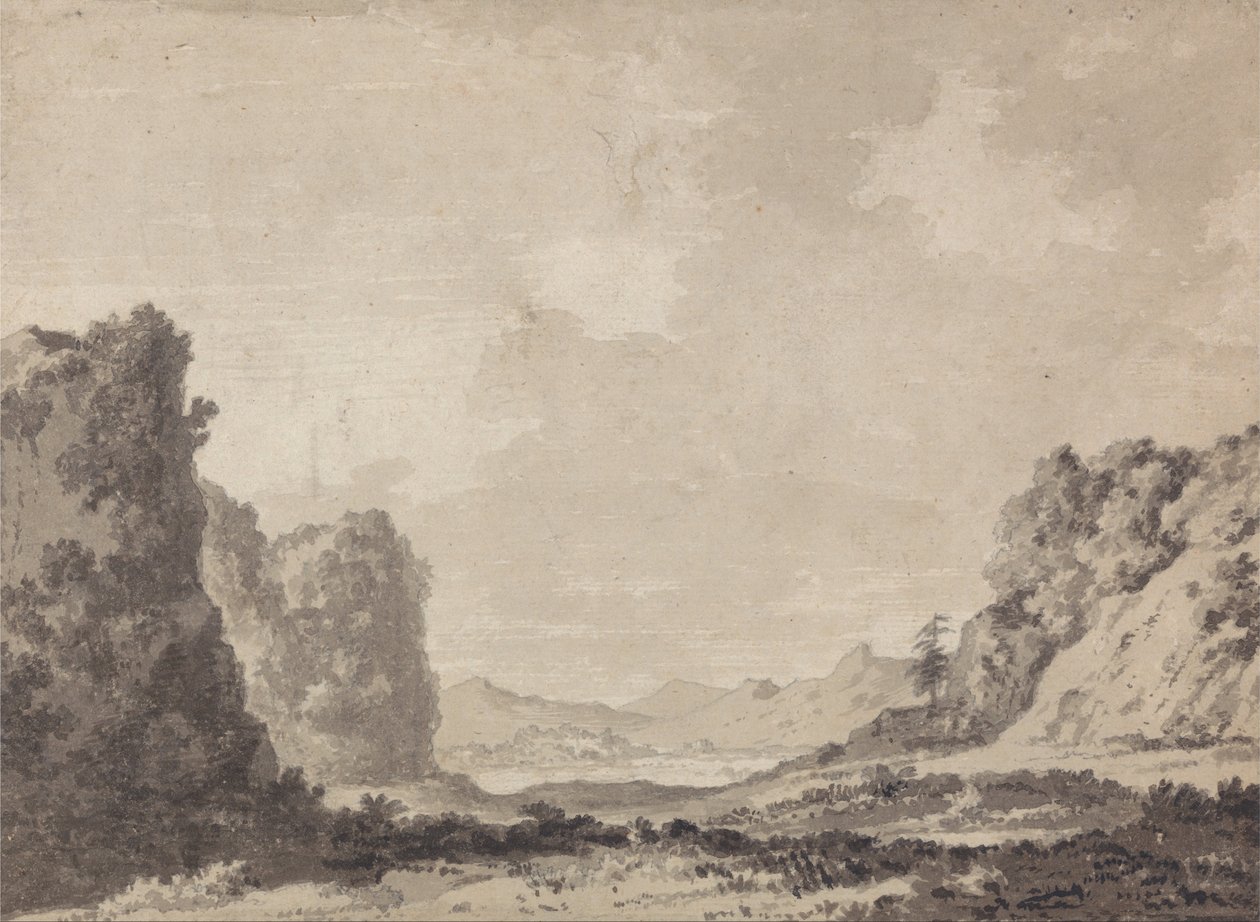 Dolina autorstwa Alexander Cozens
