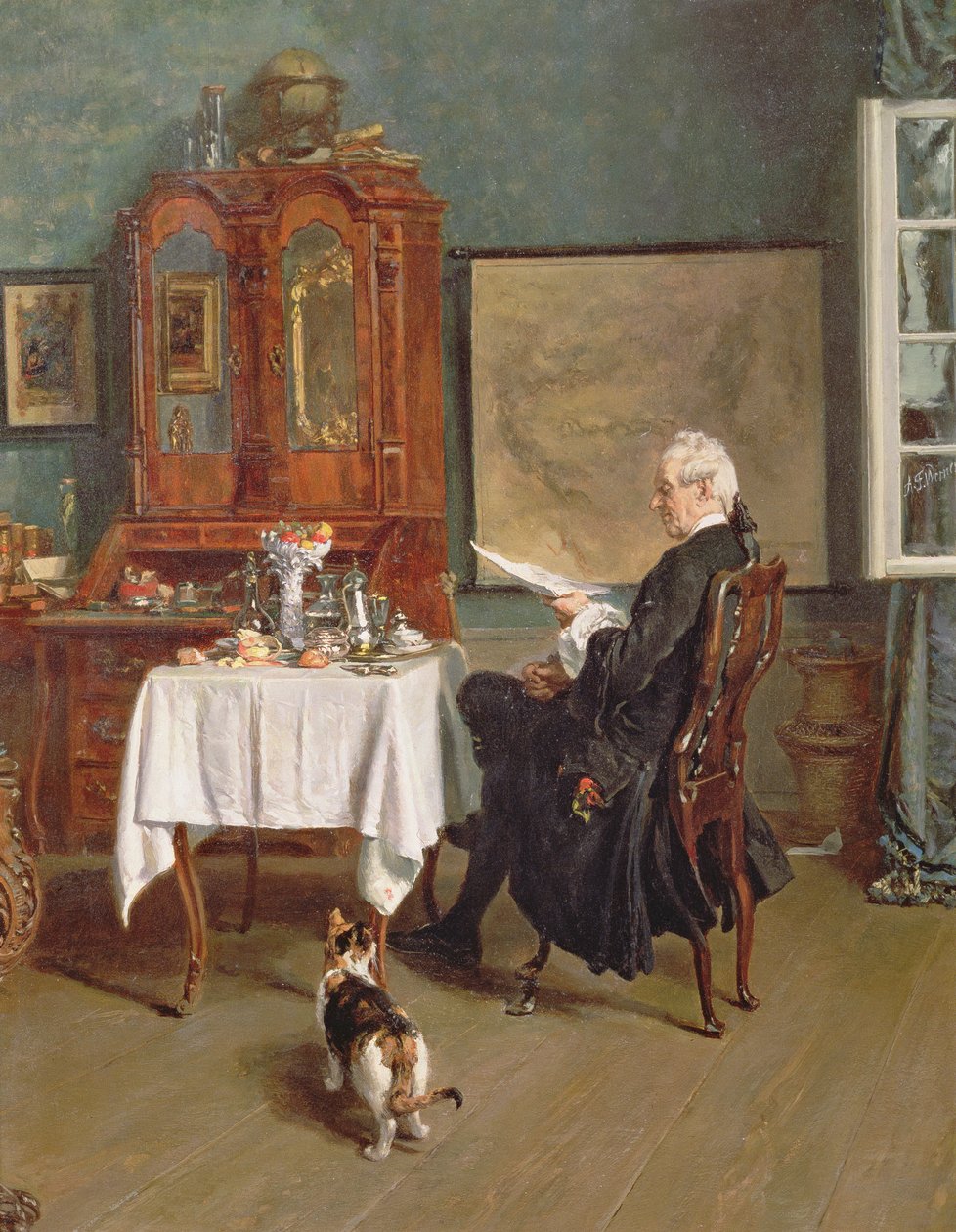 Aktuariusz na śniadaniu autorstwa Alexander Friedrich Werner