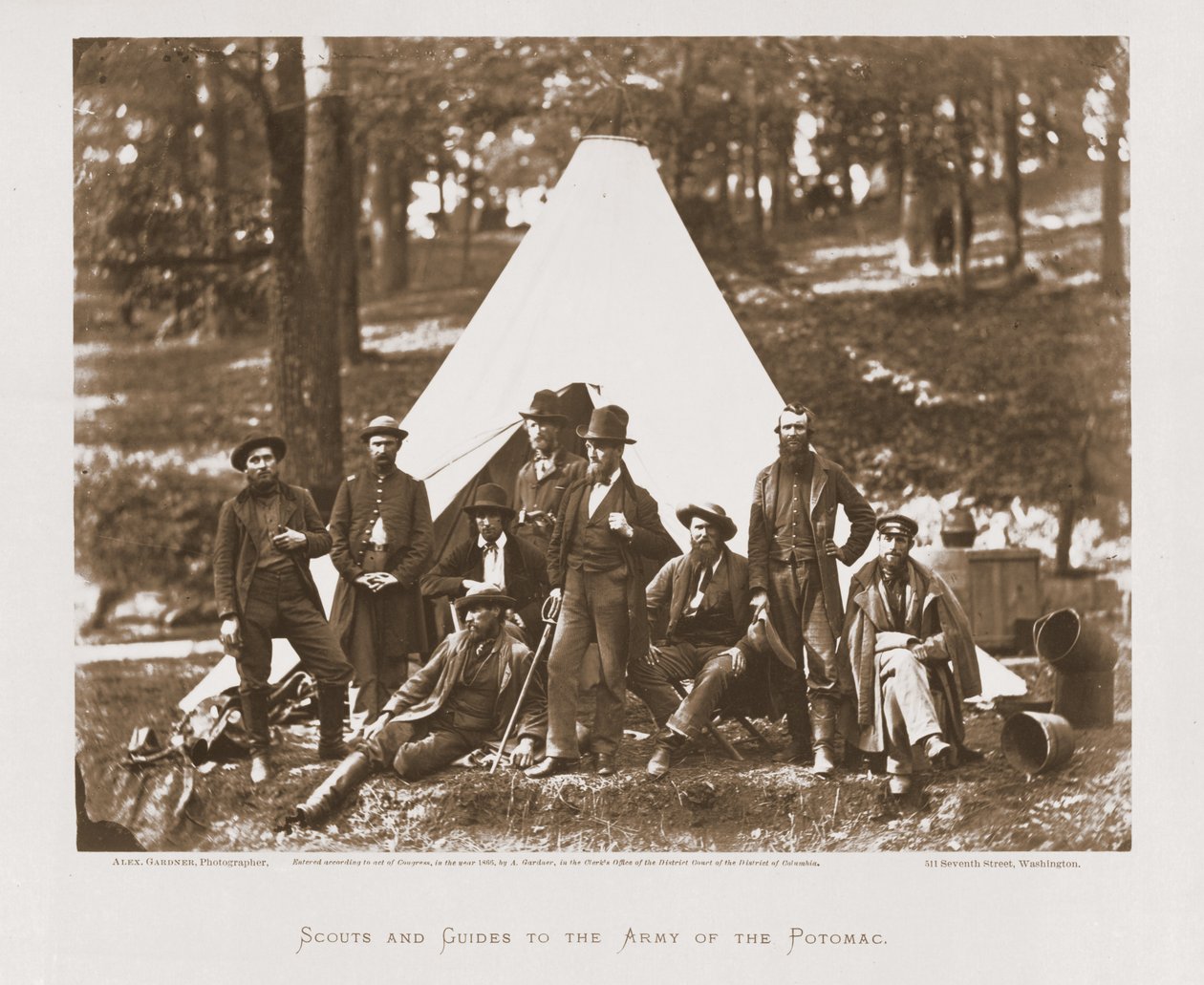 Zwiadowcy i przewodnicy Armii Potomaku, 1862 autorstwa Alexander Gardner
