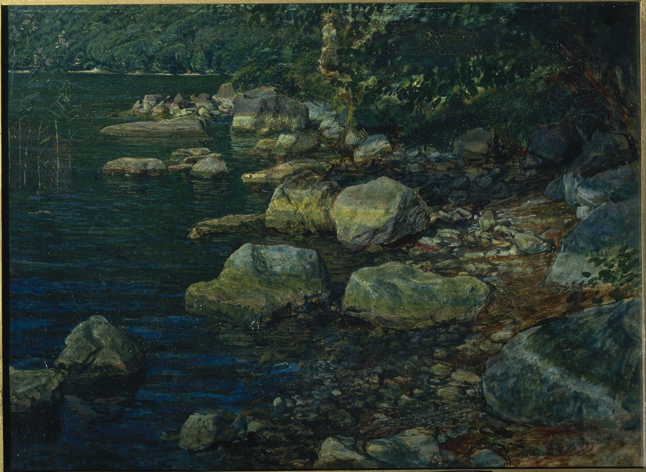 Woda i kamienie w pobliżu Palazzuola autorstwa Alexander Andreyevich Ivanov