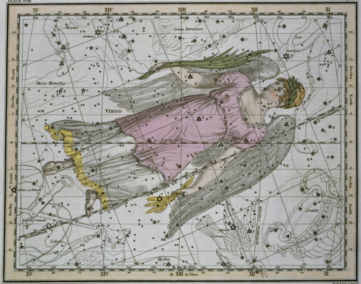 Panna, z „Atlasu niebieskiego”, wyd. w 1822 autorstwa Alexander Jamieson