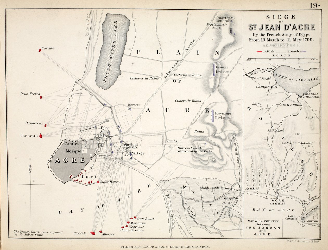 Mapa oblężenia St. Jean d