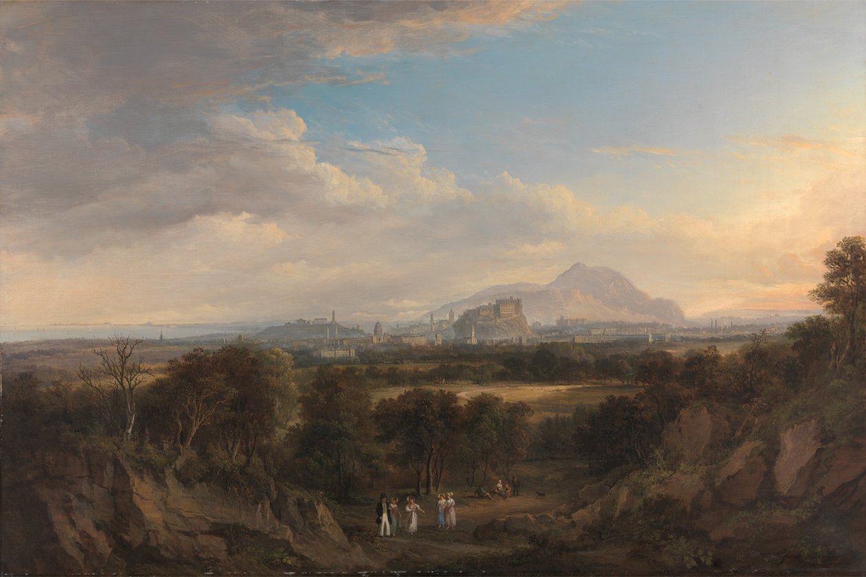 Widok na Edynburg z zachodu autorstwa Alexander Nasmyth