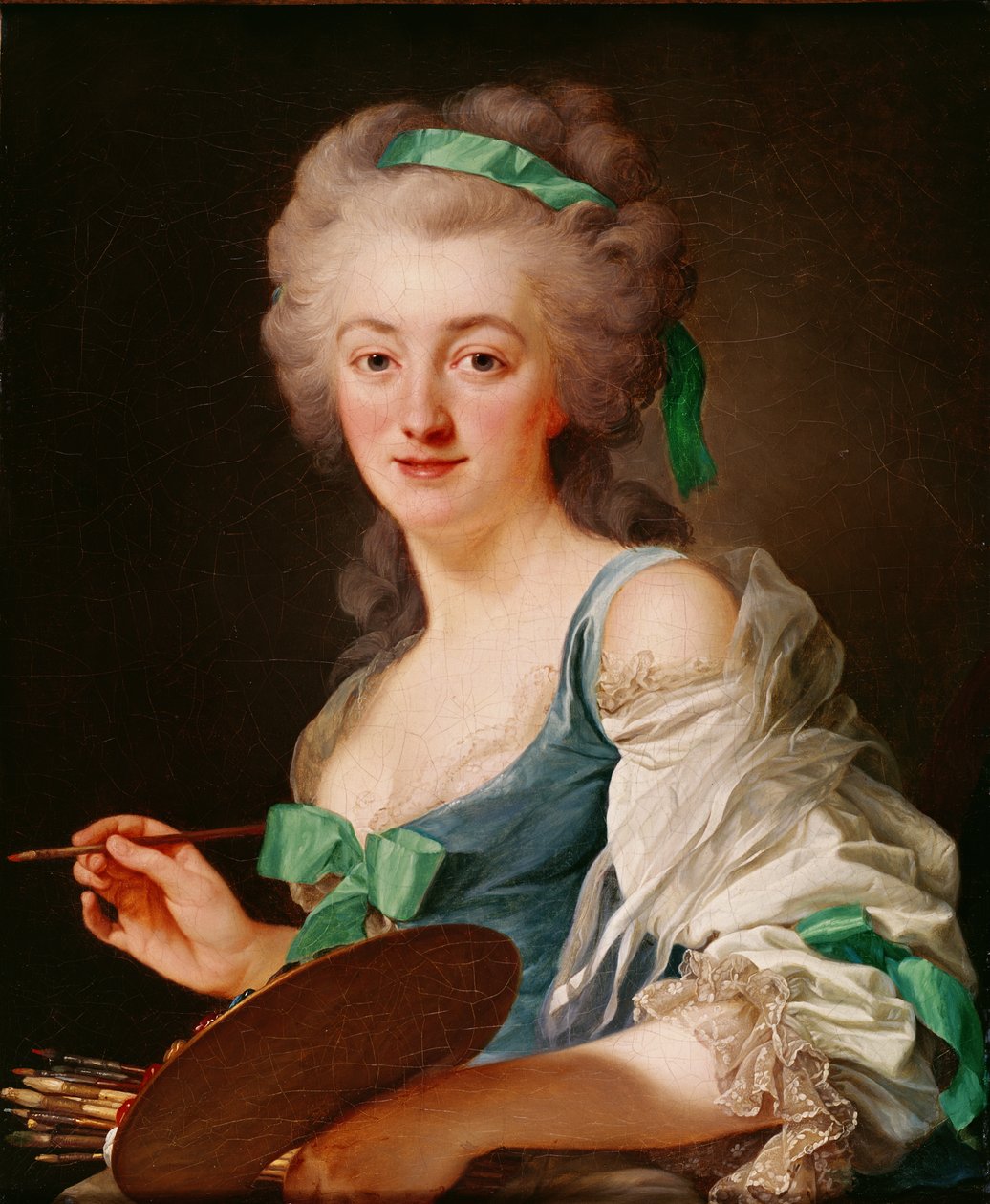 Portret Anny Vallayer-Coster, 1783 autorstwa Alexander Roslin
