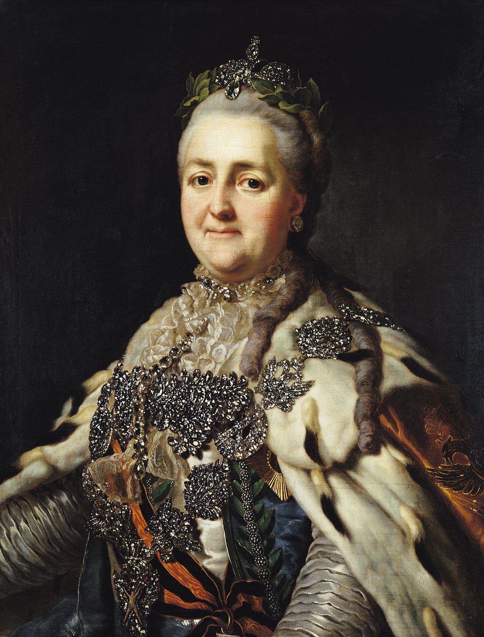 Portret Katarzyny II (1729-96) Rosji autorstwa Alexander Roslin