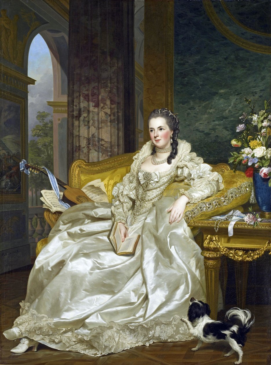 Hrabina Egmont Pignatelli w hiszpańskim stroju autorstwa Alexander Roslin