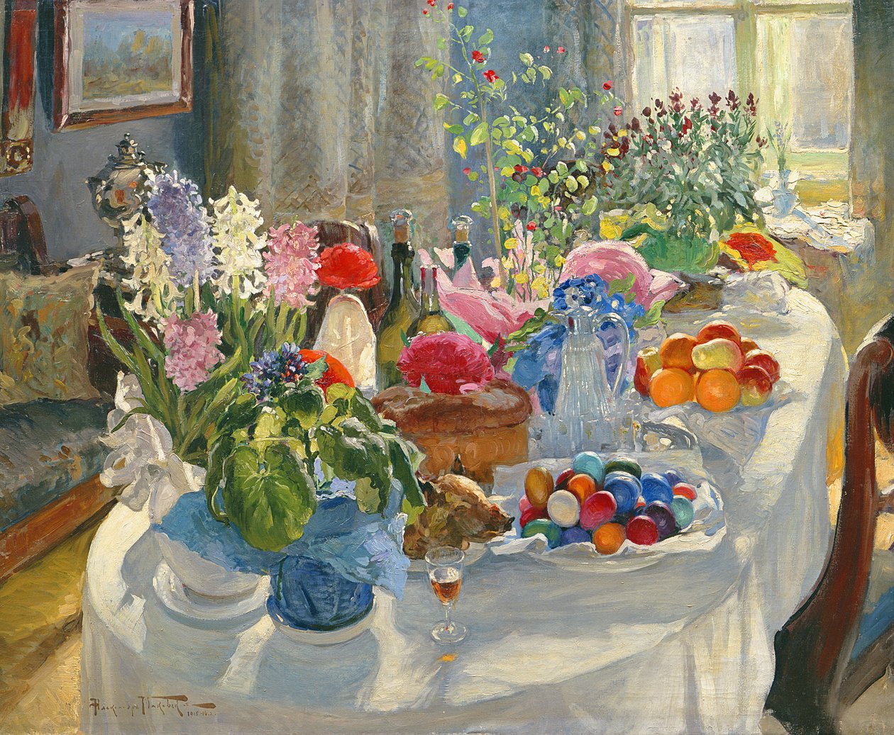 Stół Wielkanocny autorstwa Alexander Vladimirovich Makovsky