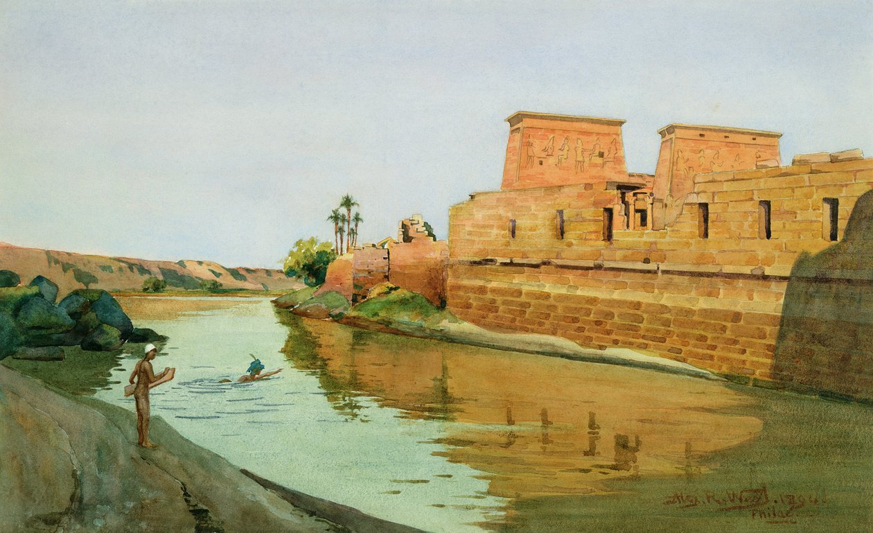 Philae nad Nilem, 1894 autorstwa Alexander West