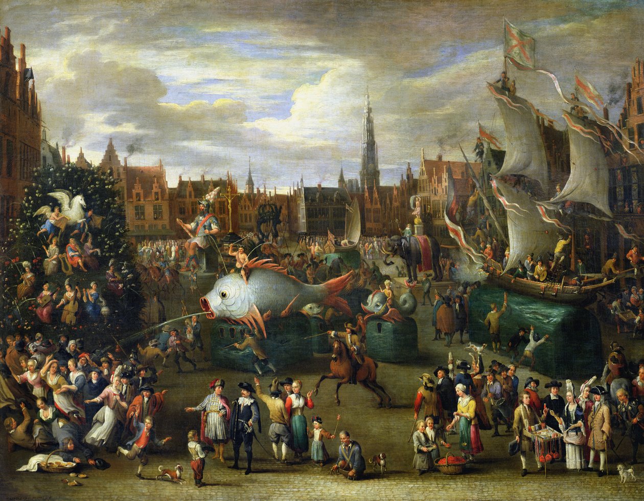 Festiwal w Antwerpii autorstwa Alexander van Bredael
