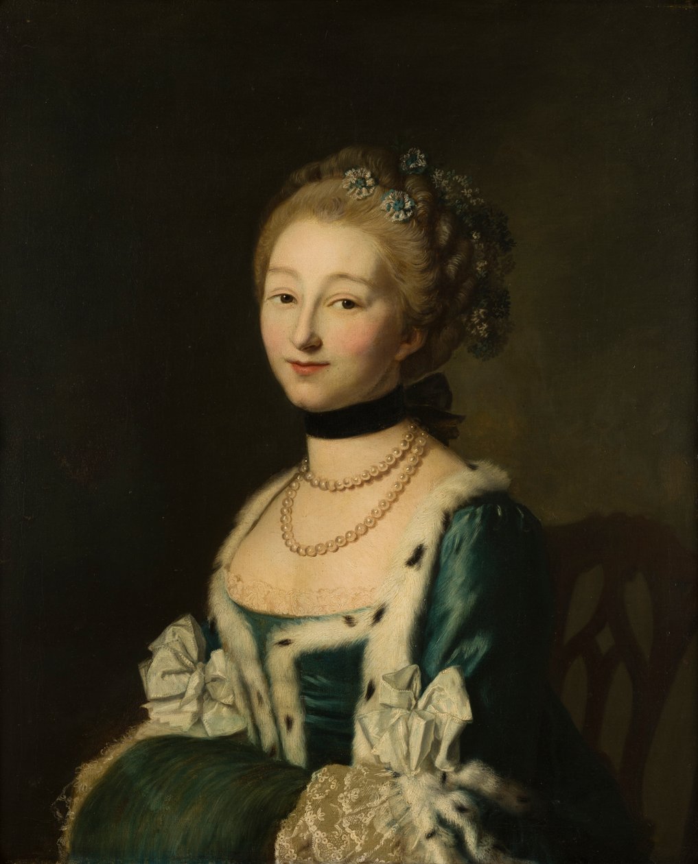 Portret Elżbiety, Lady Bridgeman, potem Lady Bradford (1735-1806), ok. 1755-93 (olej na płótnie) autorstwa Alexander (attr. to) Roslin