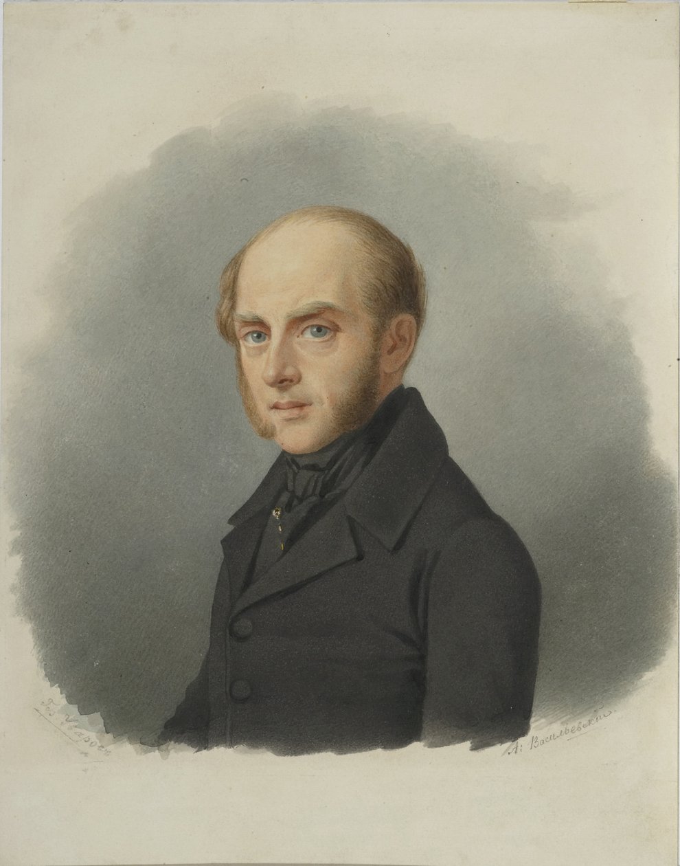 Portret hrabiego Siergieja Siemionowicza Uvarowa 1786-1855, początek lat 40. XIX wieku autorstwa Alexander Alexeyevich Vasilyevsky