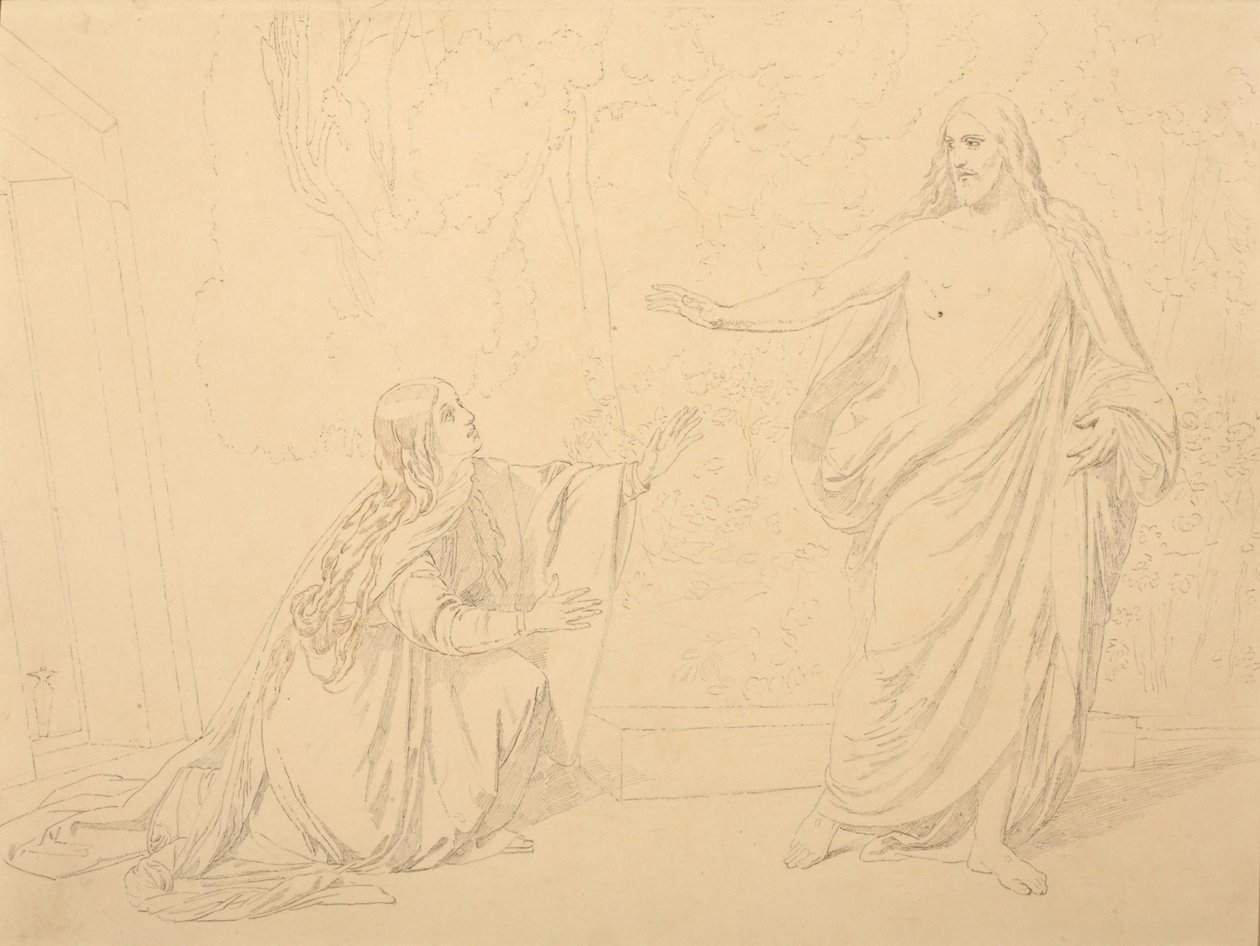 Noli me tangere, 1835 autorstwa Alexander Andreyevich Ivanov