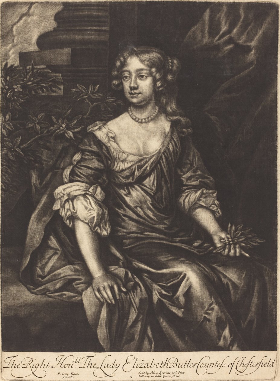 Szanowna Pani Elżbieta Butler, hrabina Chesterfield autorstwa Alexander Browne after Sir Peter Lely