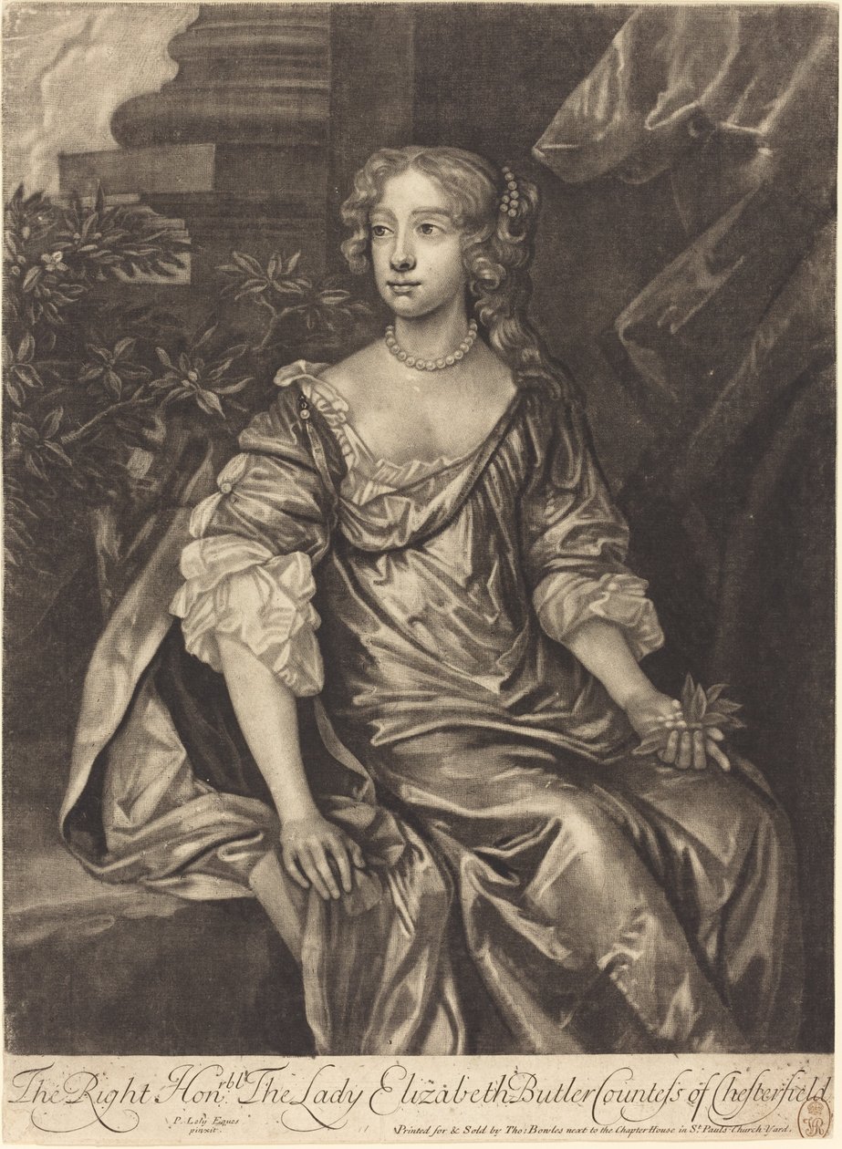Szanowna Pani Elżbieta Butler, hrabina Chesterfield autorstwa Alexander Browne after Sir Peter Lely