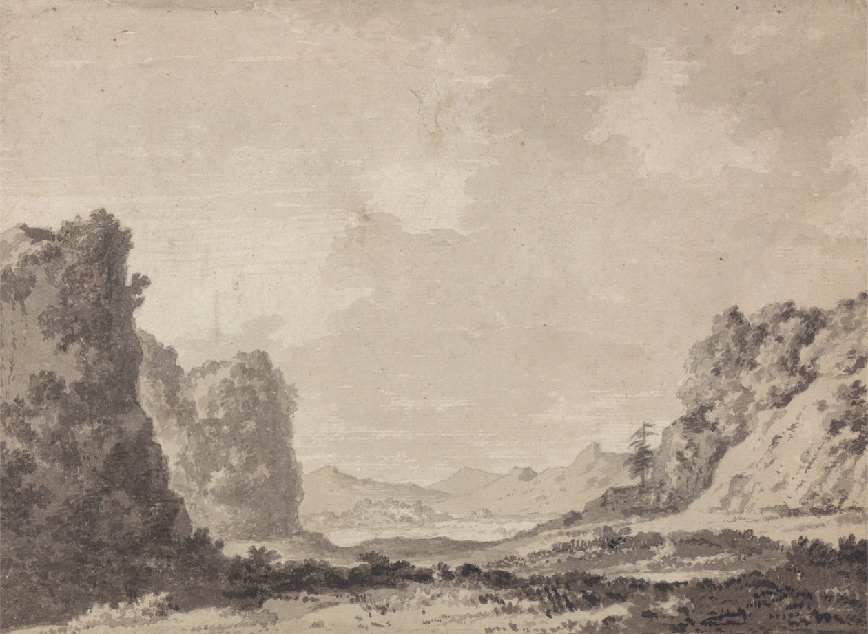 Dolina autorstwa Alexander Cozens