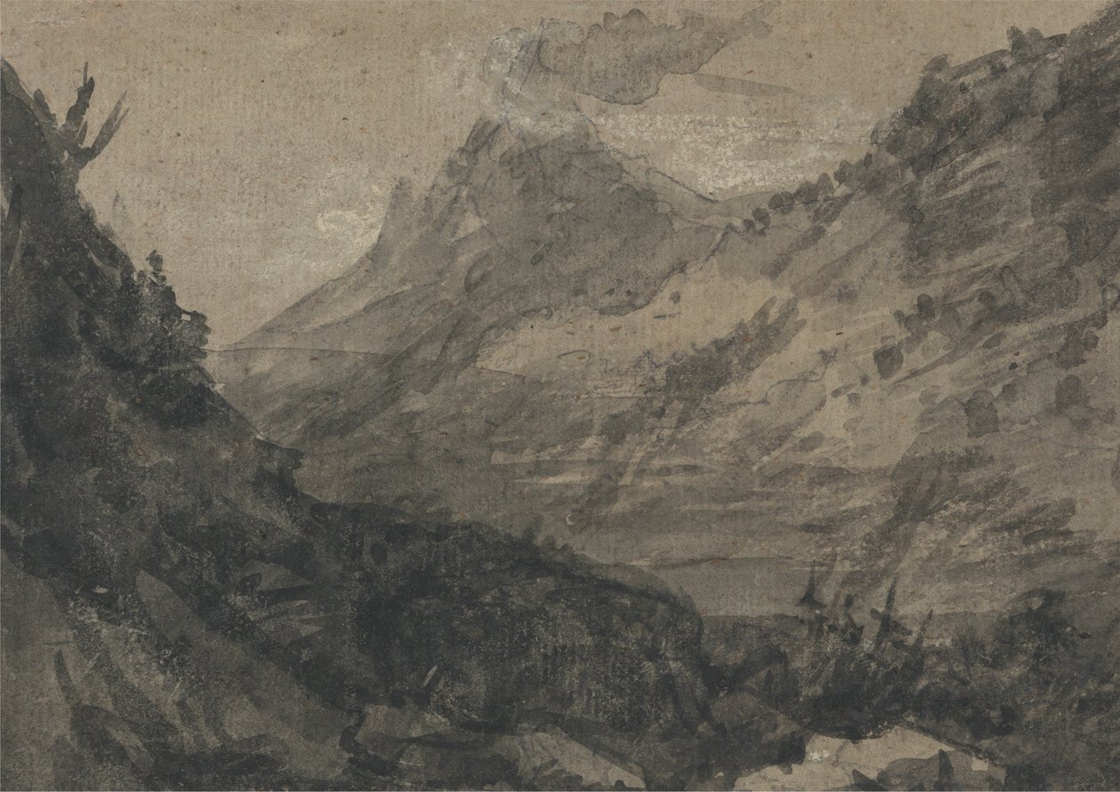 Polonês de paisagem montanhosa autorstwa Alexander Cozens