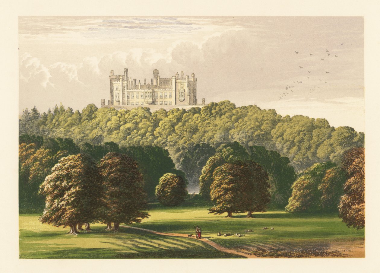 Zamek Belvoir, Leicestershire, Anglia. autorstwa Alexander Francis (after) Lydon