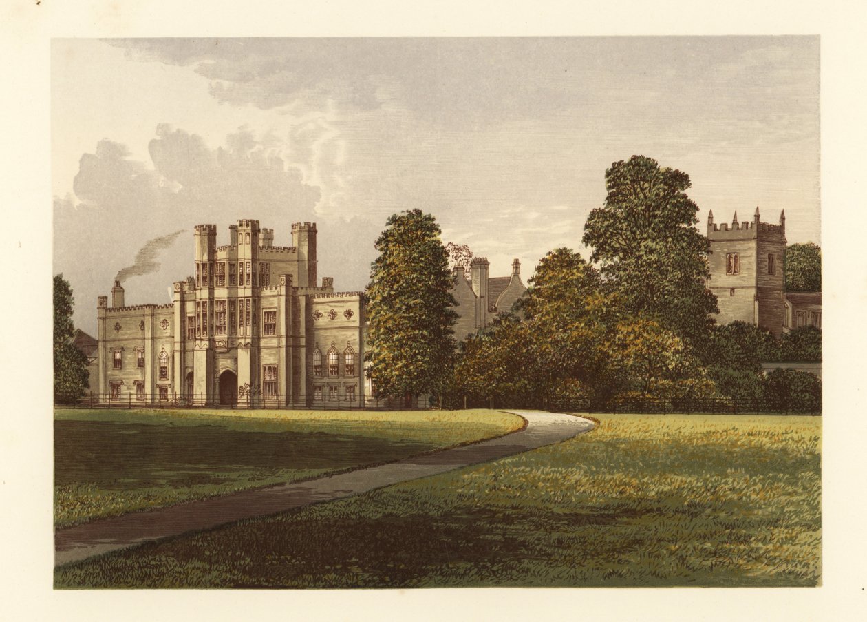 Coughton Court, Warwickshire, Anglia. autorstwa Alexander Francis (after) Lydon