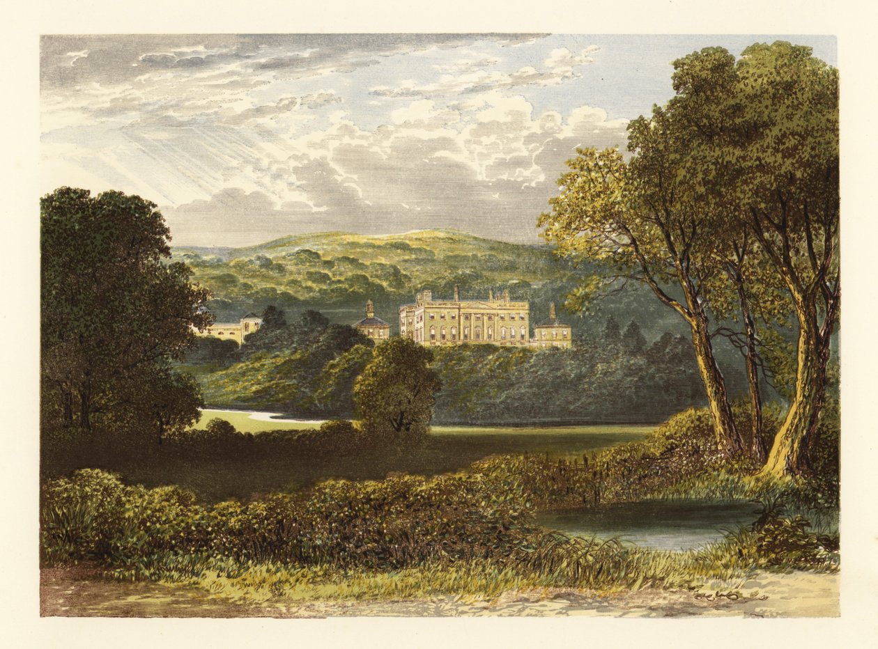 Denton Hall, Yorkshire, Anglia. autorstwa Alexander Francis (after) Lydon