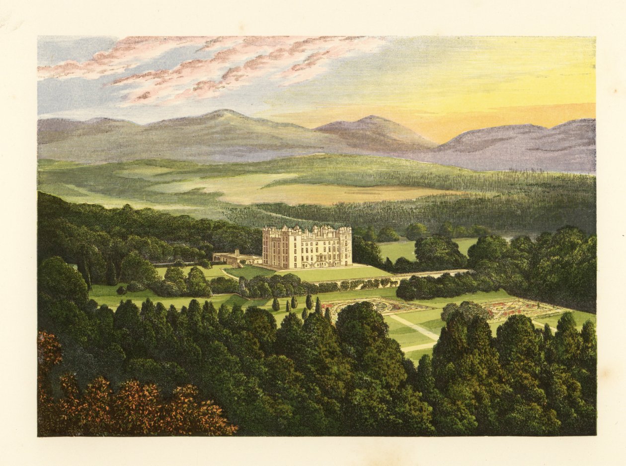 Zamek Drumlanrig, Dumfriesshire, Szkocja. autorstwa Alexander Francis (after) Lydon